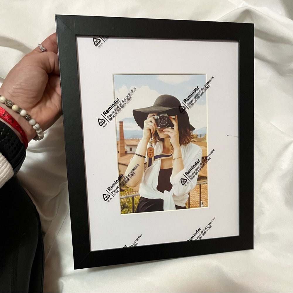 Black Picture Frame with Mat